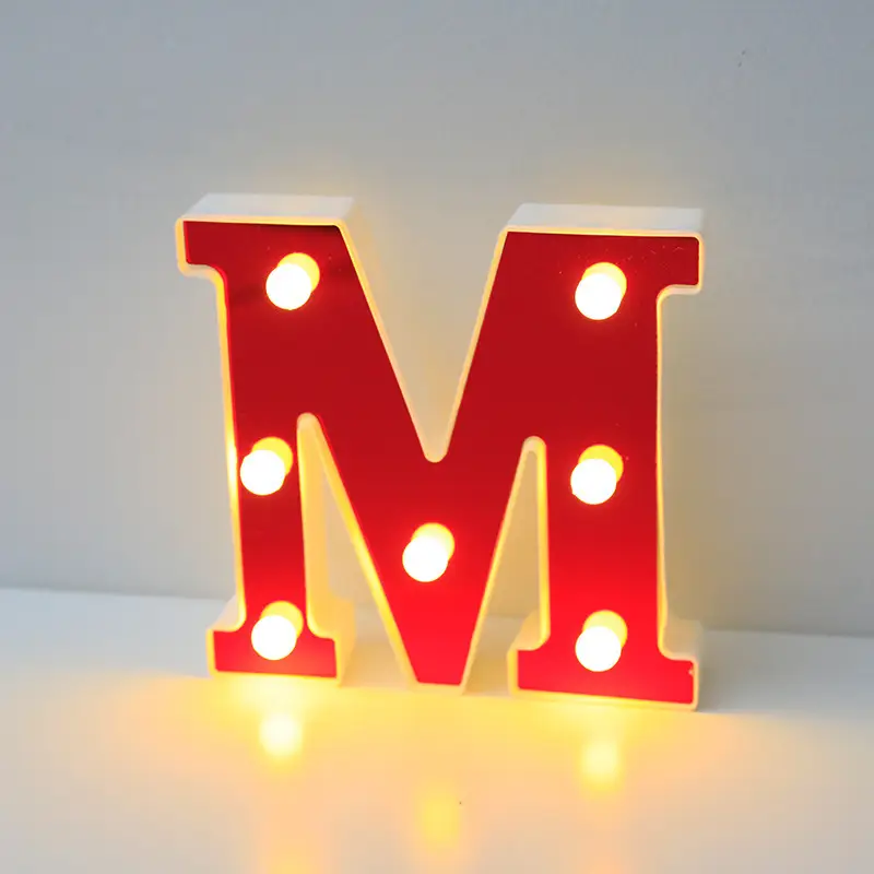 26 LED Alphanumeric Night Light Red Decorator - Image 23
