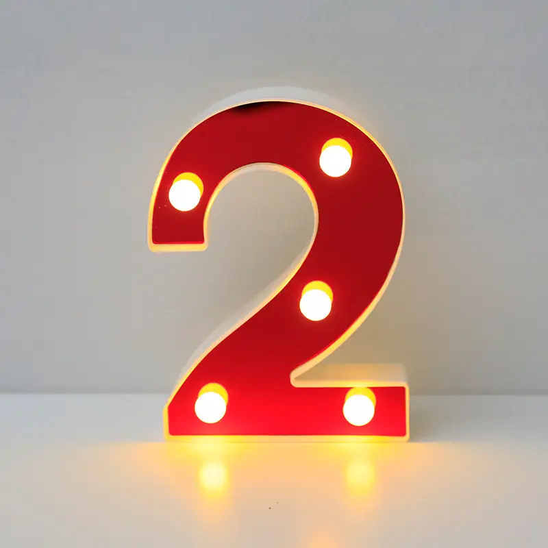 26 LED Alphanumeric Night Light Red Decorator - Image 3