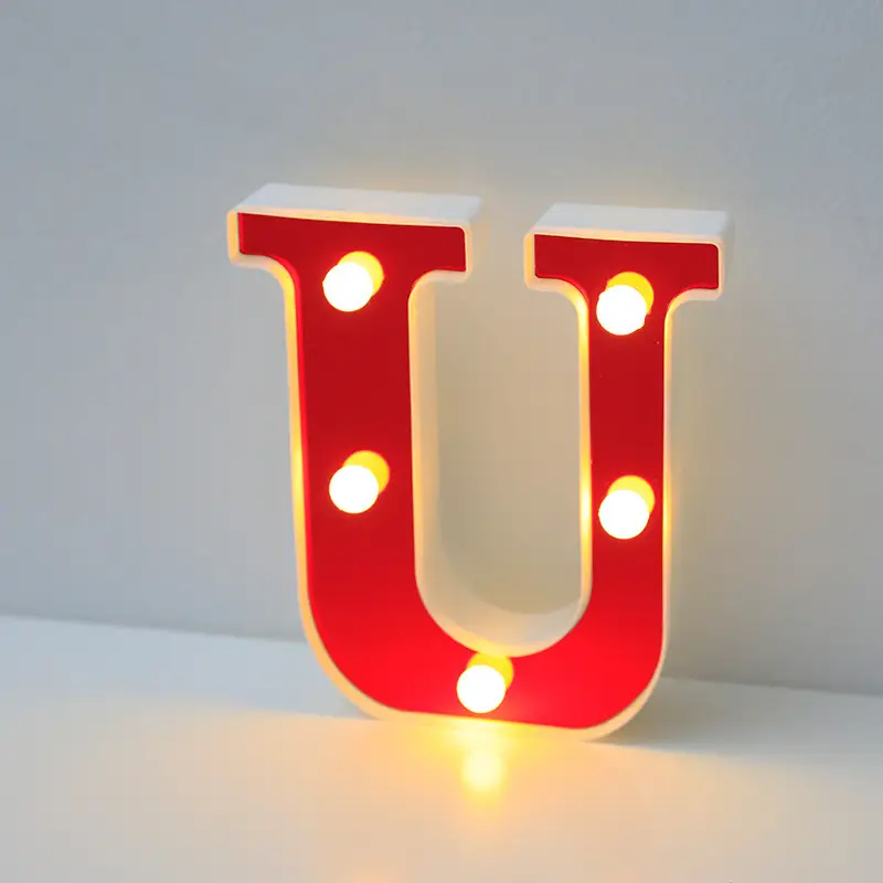 26 LED Alphanumeric Night Light Red Decorator - Image 30