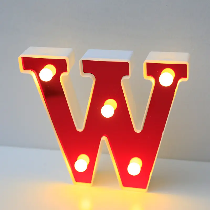 26 LED Alphanumeric Night Light Red Decorator - Image 32