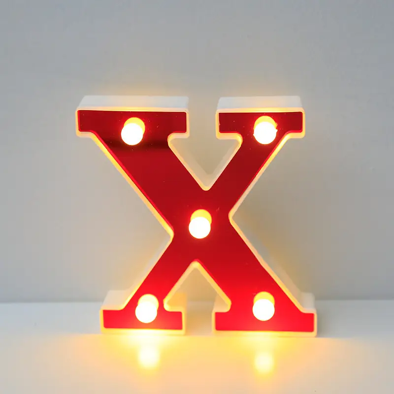 26 LED Alphanumeric Night Light Red Decorator - Image 33