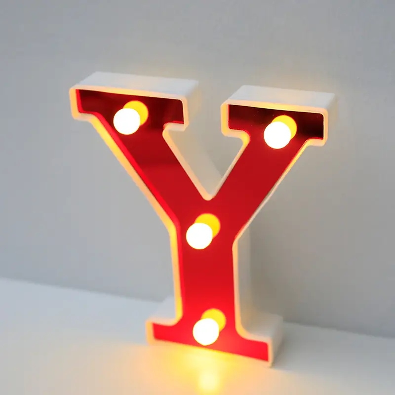 26 LED Alphanumeric Night Light Red Decorator - Image 34