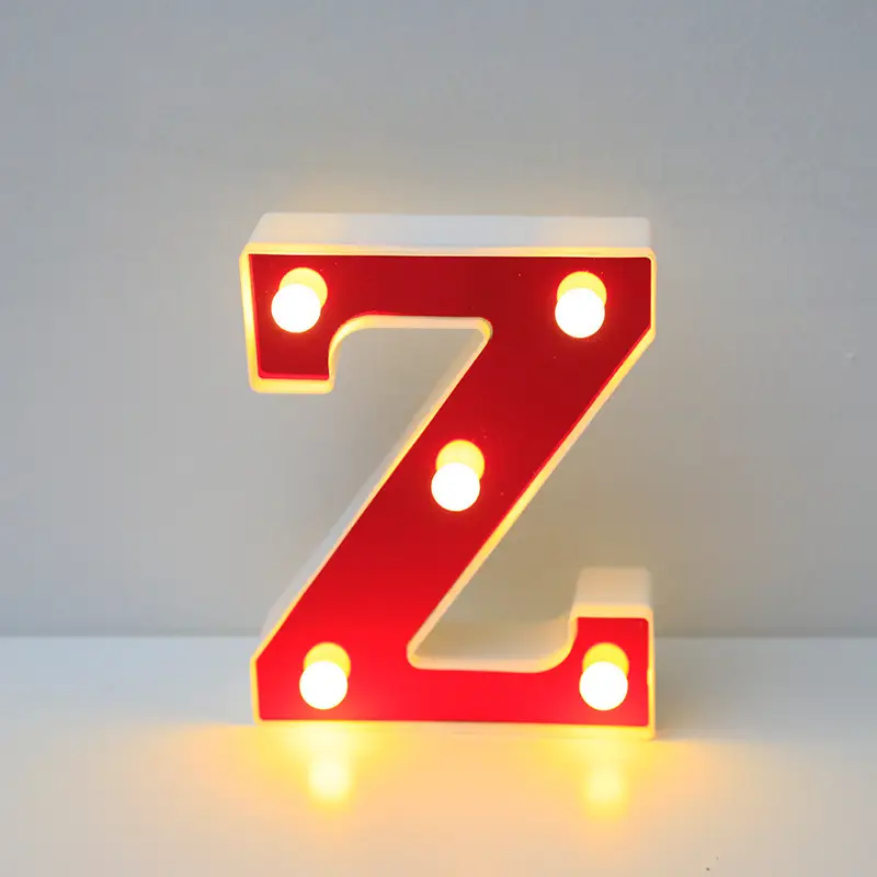 26 LED Alphanumeric Night Light Red Decorator - Image 35