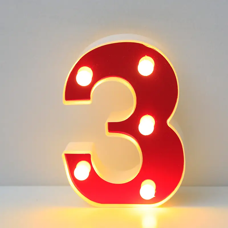 26 LED Alphanumeric Night Light Red Decorator - Image 4