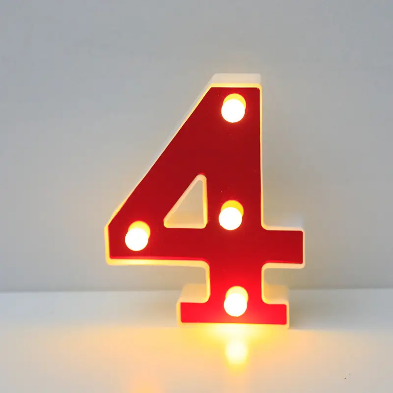 26 LED Alphanumeric Night Light Red Decorator - Image 5