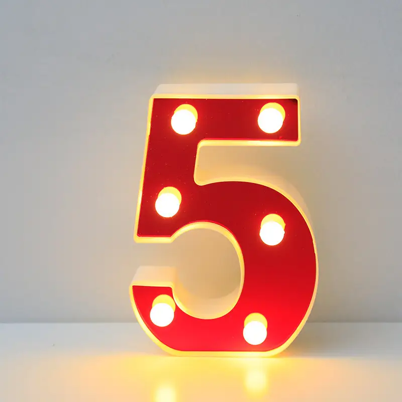26 LED Alphanumeric Night Light Red Decorator - Image 6