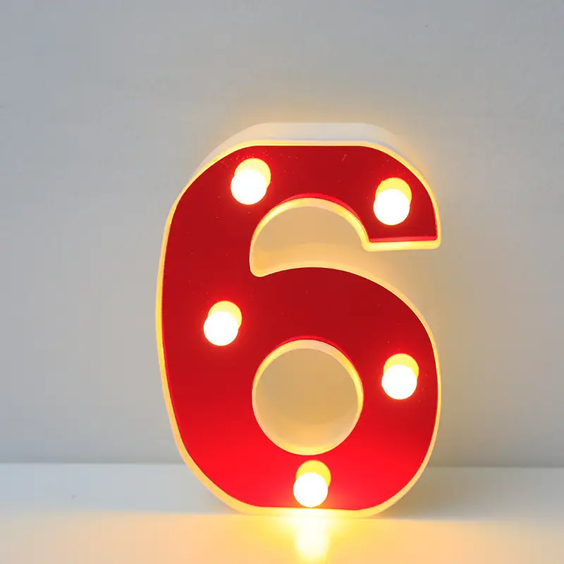 26 LED Alphanumeric Night Light Red Decorator - Image 7