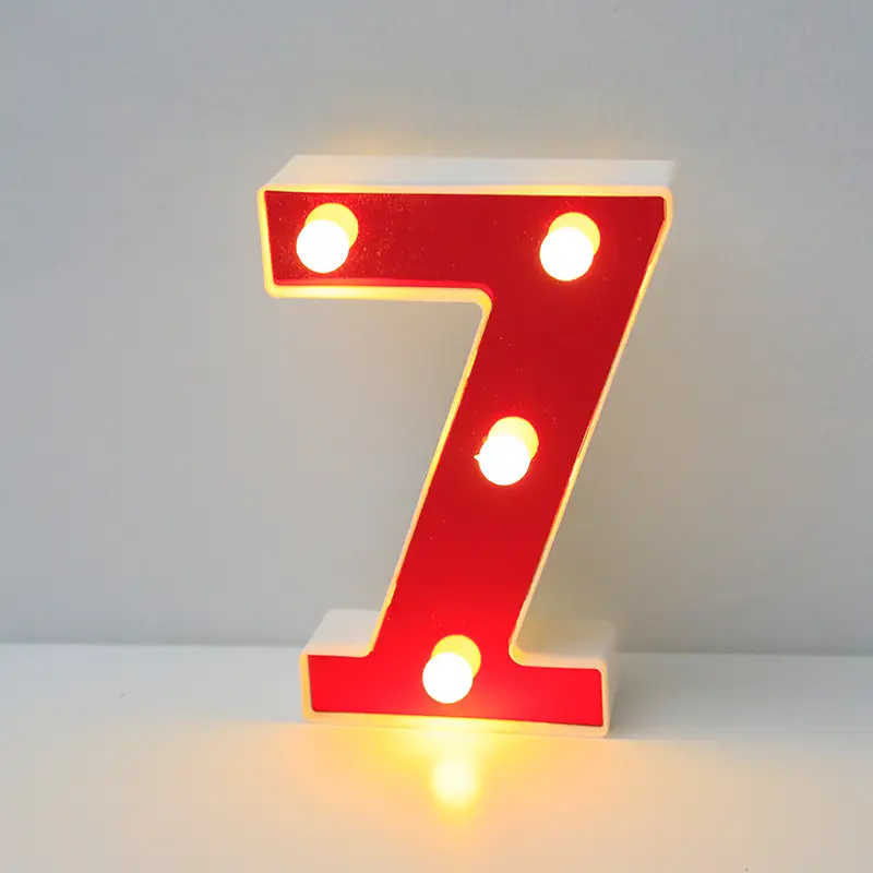 26 LED Alphanumeric Night Light Red Decorator - Image 8