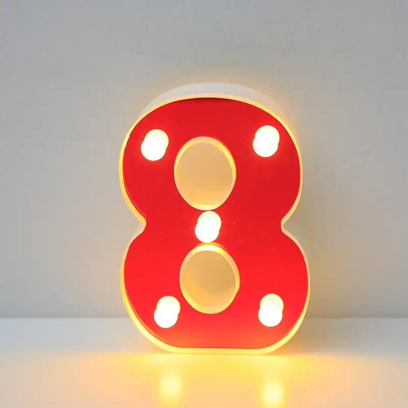 26 LED Alphanumeric Night Light Red Decorator - Image 9