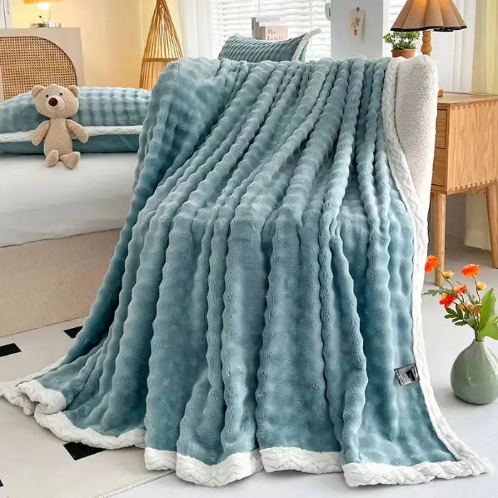 Pink Velvet Nap Blanket for Women