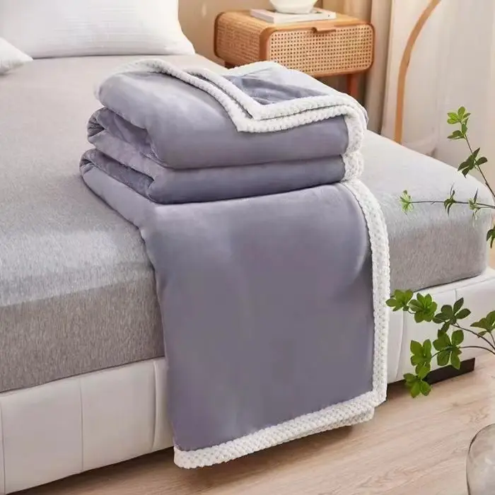 Pink Velvet Nap Blanket for Women