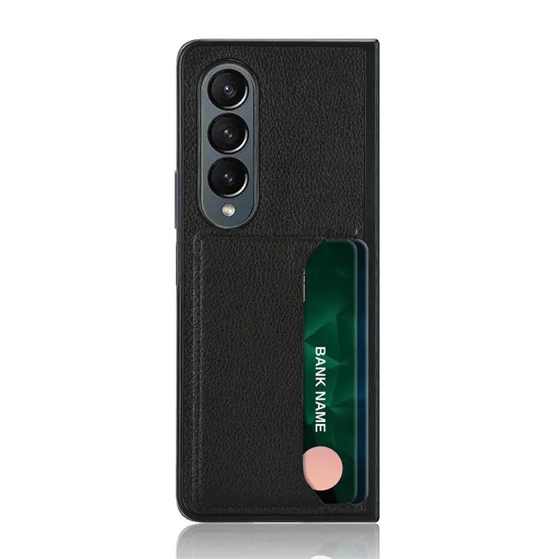Samsung Z Fold7 Leather Card Holder Mobile Case - Image 7