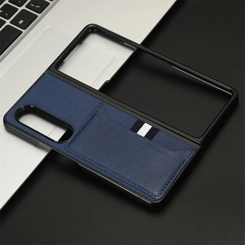 Samsung Z Fold7 Leather Card Holder Mobile Case - Image 2