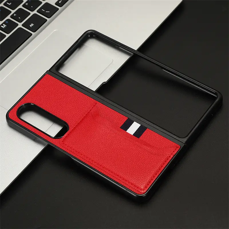 Samsung Z Fold7 Leather Card Holder Mobile Case - Image 5