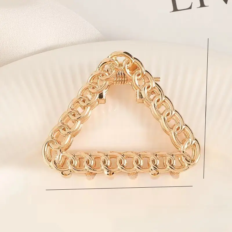 Gold Heart-Shaped Hair Clip for Women - Image 29