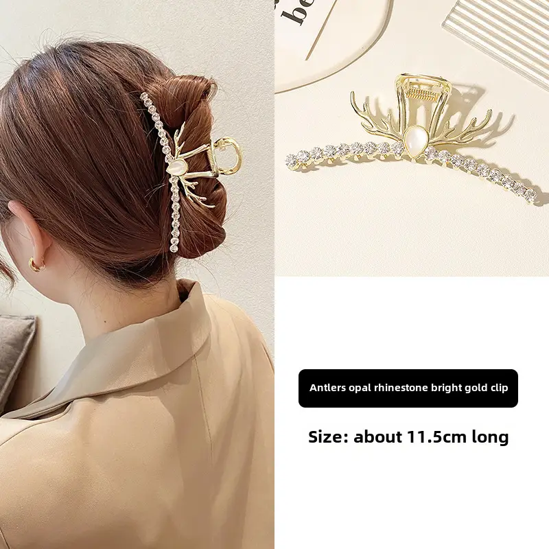 Gold Heart-Shaped Hair Clip for Women - Image 66