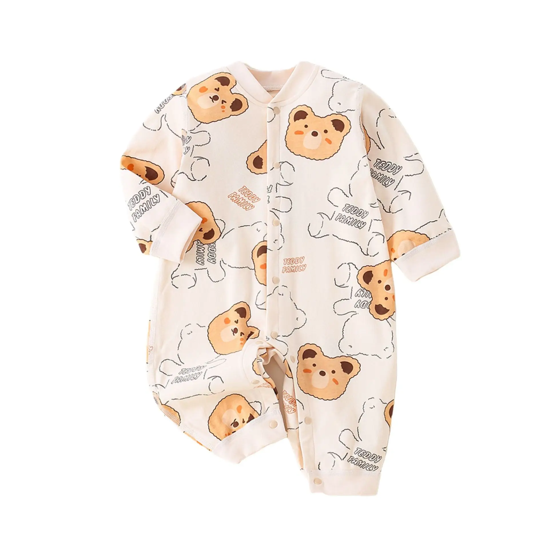 Baby Pajamas with Bear Print Long Sleeve