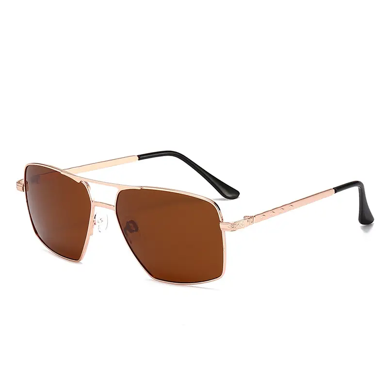 Men's Black Metal Polarized Sunglasses 2023 - Image 3
