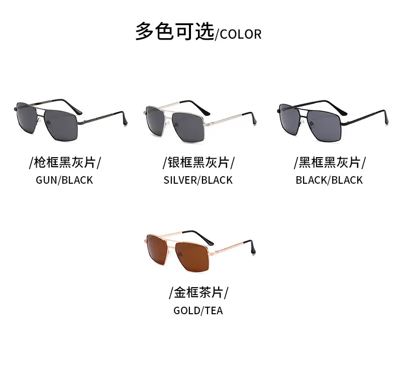 Men's Black Metal Polarized Sunglasses 2023 — feature 10