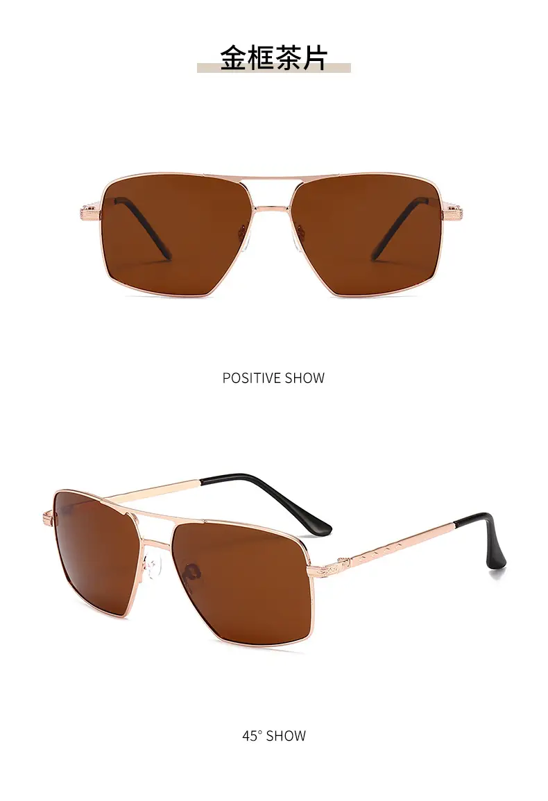 Men's Black Metal Polarized Sunglasses 2023 — feature 15