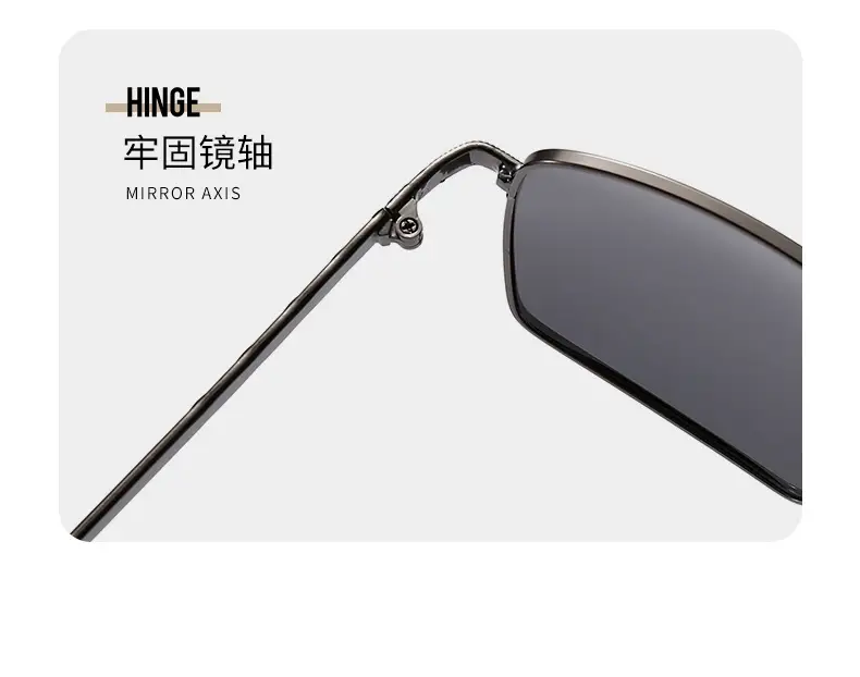 Men's Black Metal Polarized Sunglasses 2023 — feature 8