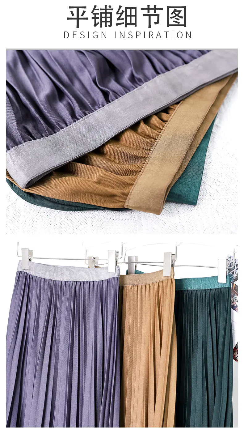 Elegant Pleated Skirt Women Winter Warm — feature 22