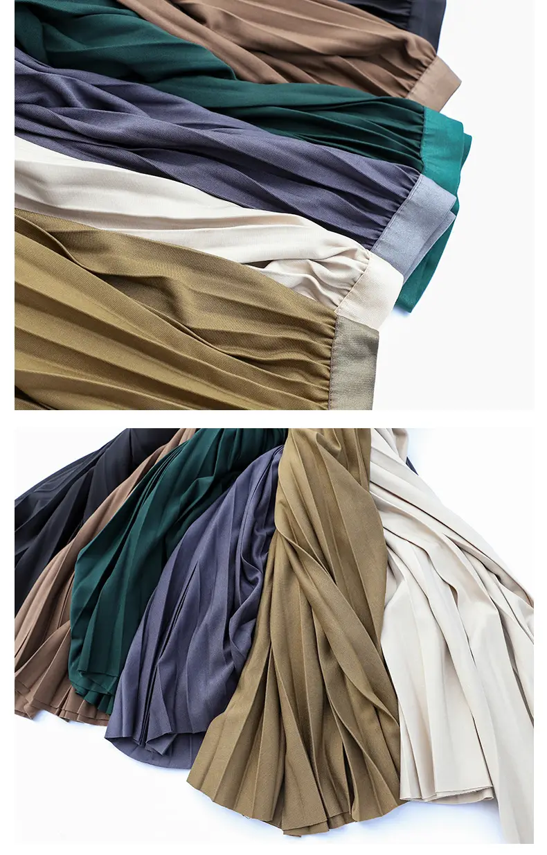 Elegant Pleated Skirt Women Winter Warm — feature 29