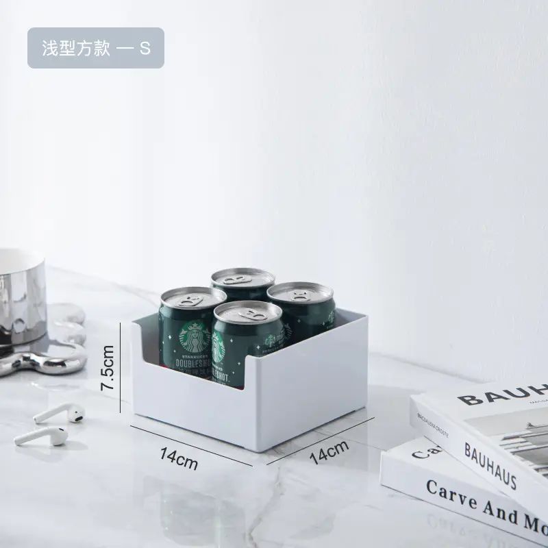 White Cabinet Right-Angle Snack Storage Box - Image 2