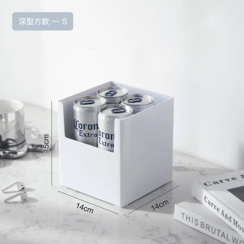 White Cabinet Right-Angle Snack Storage Box - Image 4