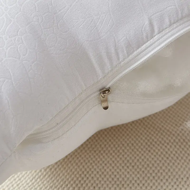White Wool Pillow Cover 50x160 Double Size - Image 3