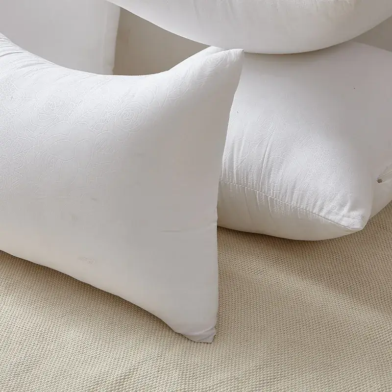 White Wool Pillow Cover 50x160 Double Size - Image 4