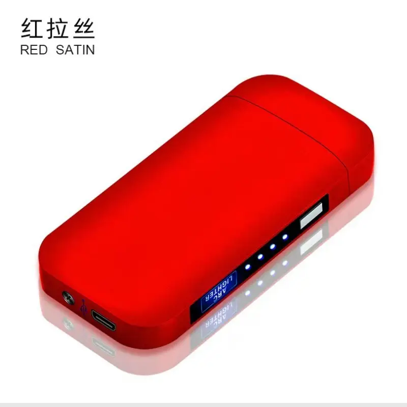 Digital Cigarette Lighter USB Charging Black - Image 4