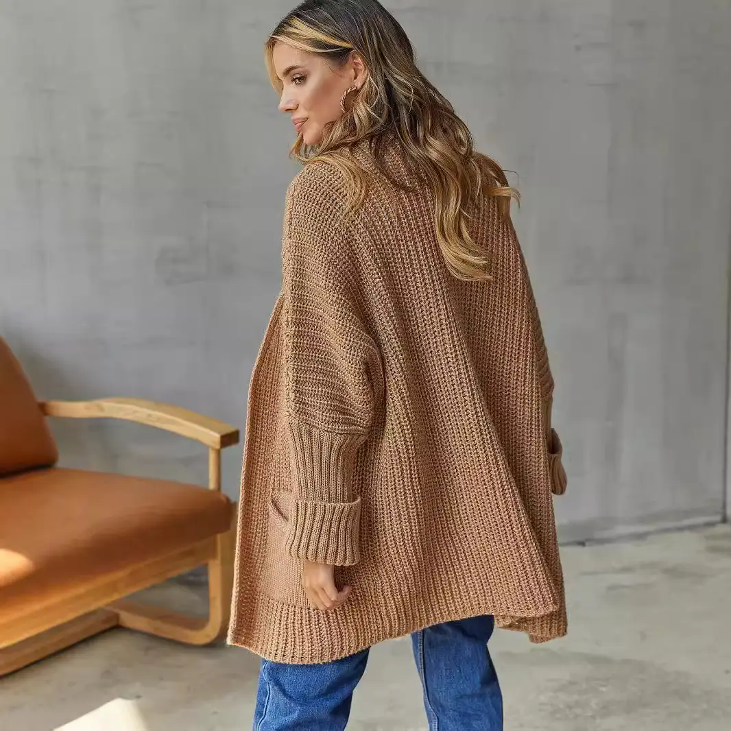 2024 New Women's Grey Knitted Cardigan Large - Image 12