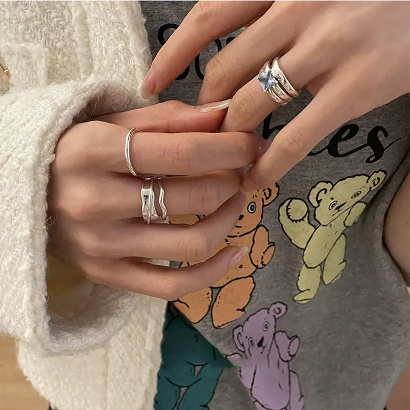 Irregular Gold Yellow Gemstone Ring for Women - Image 24