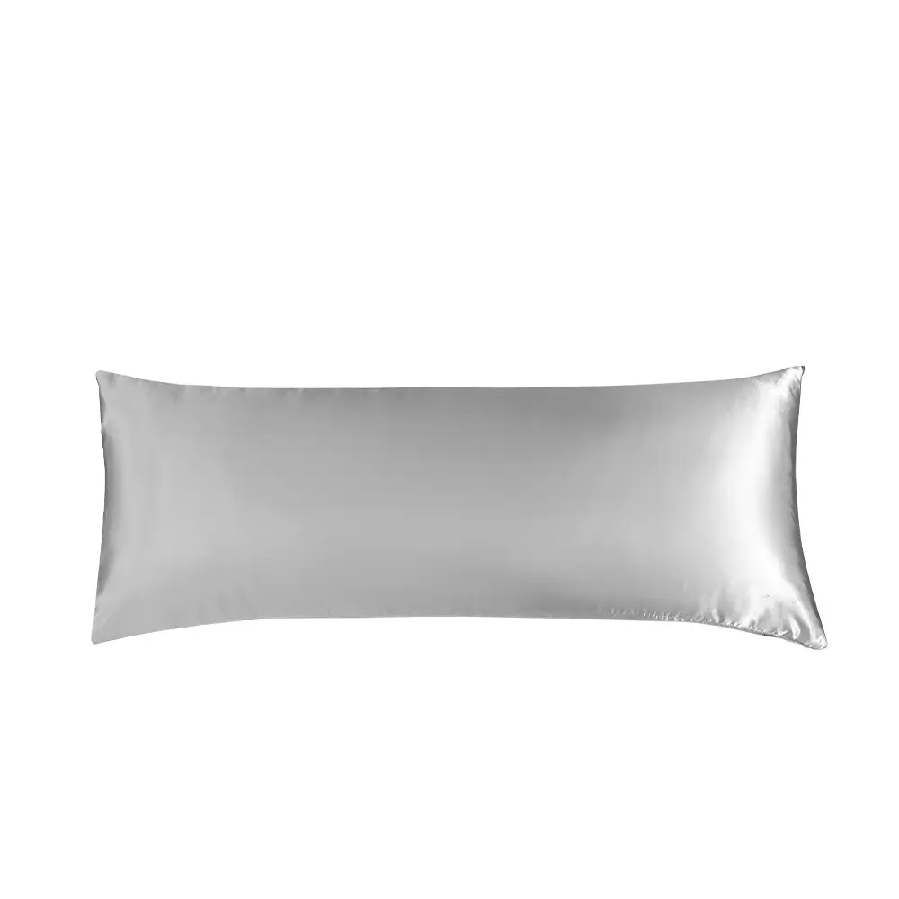 Silver Silk Double Pillowcase for Couples - Image 2
