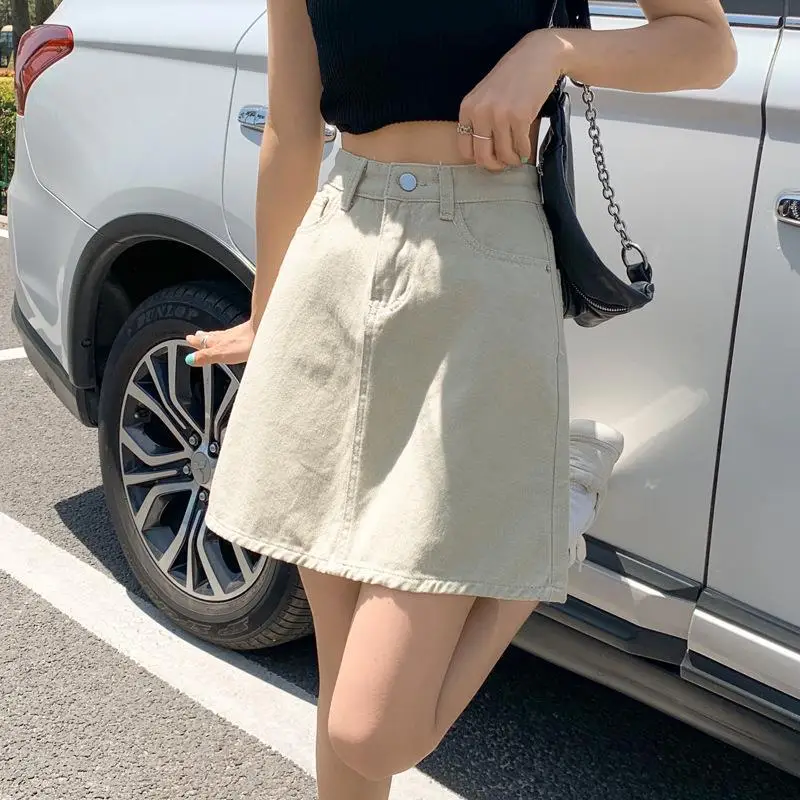 White High Waist Denim Shorts Women 2023 - Image 8