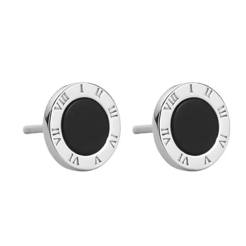 Korean Roman Numeral Earrings for Men - Image 5