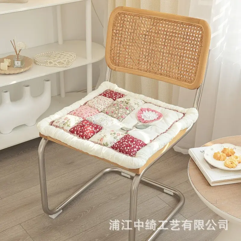 Korean Style Flower Cushion Non-Slip Office Chair Cushion Tatami Cushion - Image 2