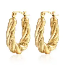 Crescent Earrings Gold Silver Stainless Steel 18K — feature 33