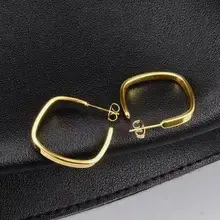 Crescent Earrings Gold Silver Stainless Steel 18K — feature 37