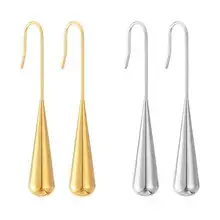 Crescent Earrings Gold Silver Stainless Steel 18K — feature 39