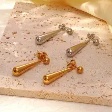Crescent Earrings Gold Silver Stainless Steel 18K — feature 4