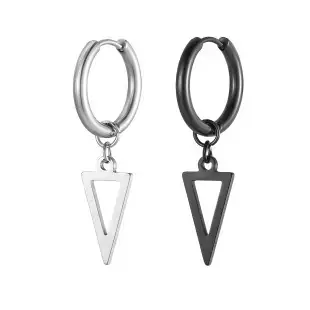Crescent Earrings Gold Silver Stainless Steel 18K — feature 56
