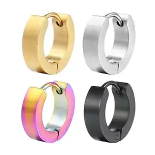 Crescent Earrings Gold Silver Stainless Steel 18K — feature 57