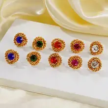 Crescent Earrings Gold Silver Stainless Steel 18K — feature 8