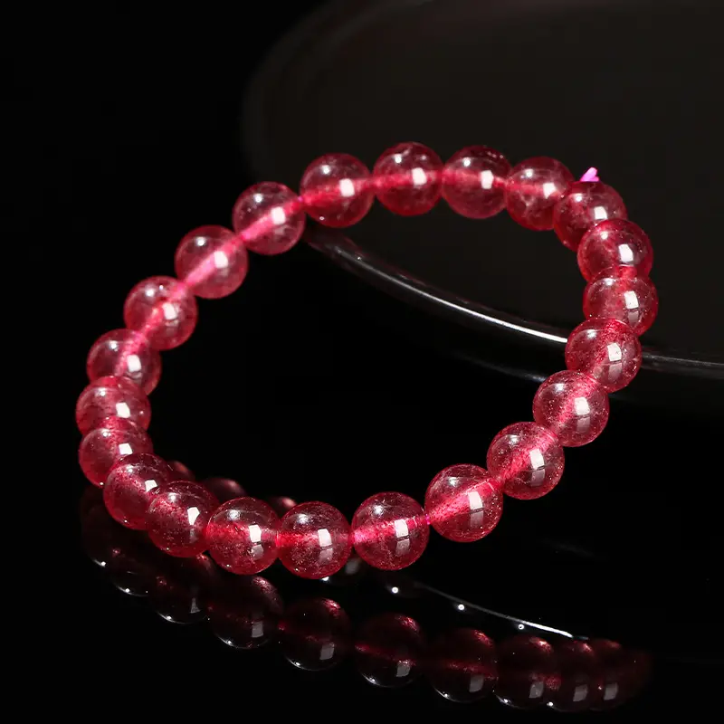 Red Strawberry Crystal Bracelet for Girls - Image 8