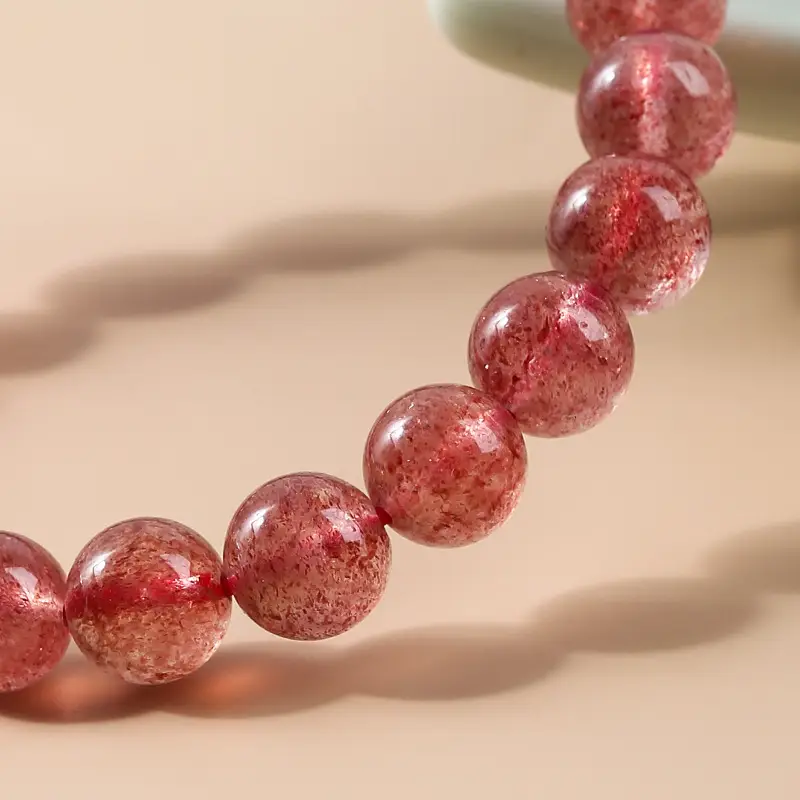 Red Strawberry Crystal Bracelet for Girls - Image 9