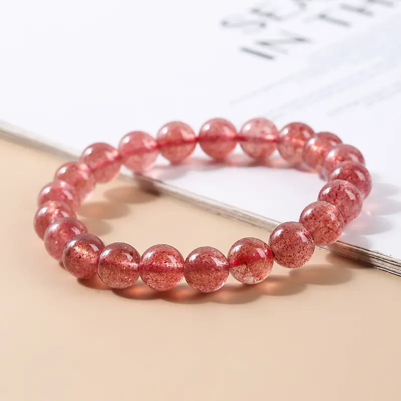 Red Strawberry Crystal Bracelet for Girls - Image 10