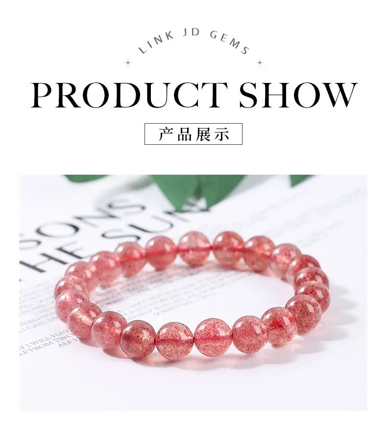 Red Strawberry Crystal Bracelet for Girls — feature 4