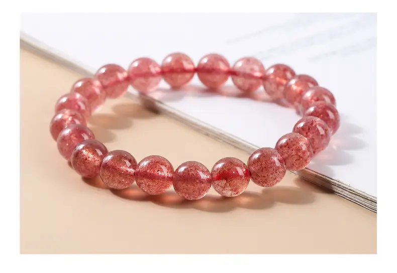 Red Strawberry Crystal Bracelet for Girls — feature 5